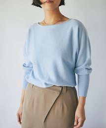 RIVE DROITE（リヴドロワ）の「予約【イージーケアが嬉しい】ウォッシャブルカシミヤ100ドルマンニット（ニット/セーター）」