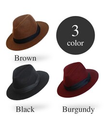 STORES.jp | ツバ広 中折れリボンハット メンズ＆レディース(ハット)