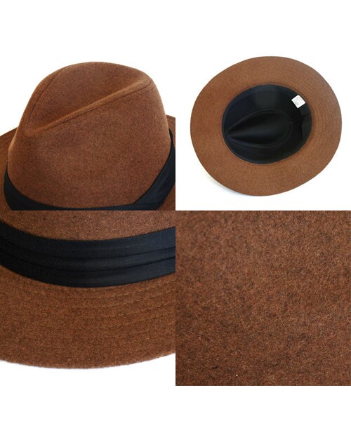 STORES.jp（ストアーズドットジェーピー）の「ツバ広 中折れリボンハット メンズ＆レディース（ハット・レディース・その他）」の5枚目の写真