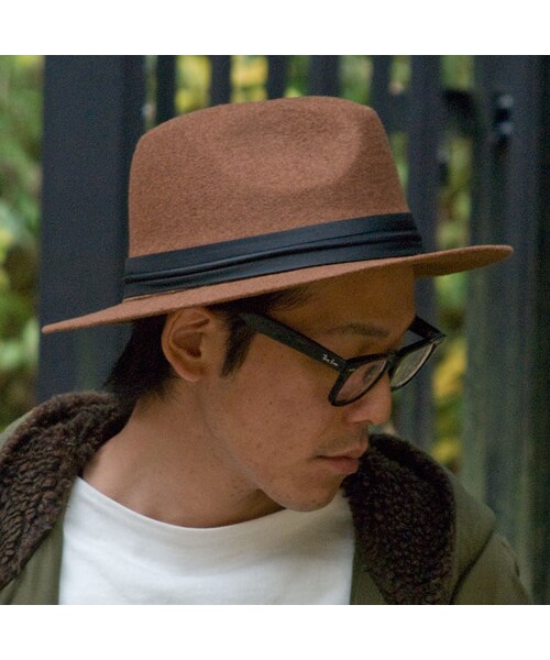 STORES.jp（ストアーズドットジェーピー）の「ツバ広 中折れリボンハット メンズ＆レディース（ハット・レディース・その他）」の3枚目の写真