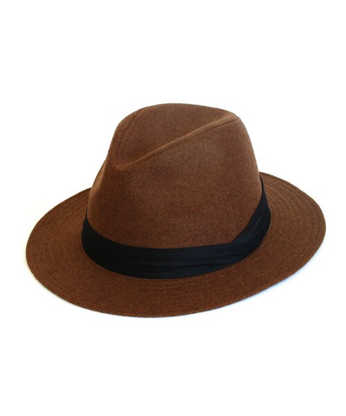 STORES.jp（ストアーズドットジェーピー）の「ツバ広 中折れリボンハット メンズ＆レディース（ハット・レディース・その他）」の4枚目の写真