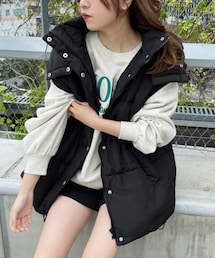 one after another NICE CLAUP | 袖取り外し可能　マルチウェイミドルエコダウンコート(テーラードジャケット)