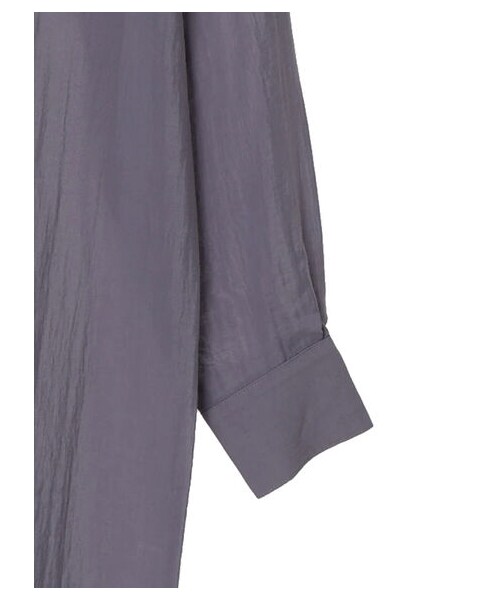 GARAGE OF GOOD CLOTHING(ガレージオブグッドクロージング)の「バックタックシャツワンピース(ワンピース/ドレス・ブラック/ベージュ/サックスブルー・F)」の5枚目の写真