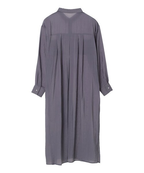 GARAGE OF GOOD CLOTHING(ガレージオブグッドクロージング)の「バックタックシャツワンピース(ワンピース/ドレス・ブラック/ベージュ/サックスブルー・F)」の3枚目の写真