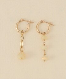 【enasoluna/エナソルーナ】Two faced earrings Opal：ピアス（両耳）