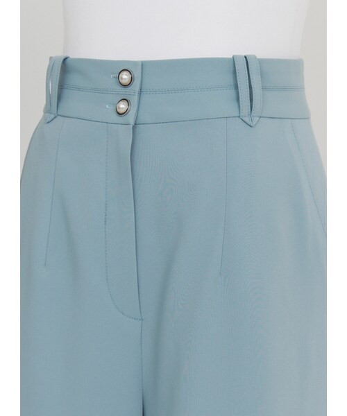 Marjorie（マージョリー）の「法式魅力，雙珍珠釦簡約直筒西裝褲（パンツ・レディース・淺藍・XS/S/M）」の9枚目の写真
