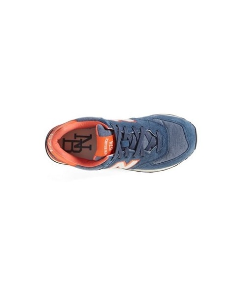 NEW BALANCE(ニューバランス)の「New Balance '574' Sneaker (Women)(スニーカー・レディース・Navy/ Orange・9 B)」の5枚目の写真