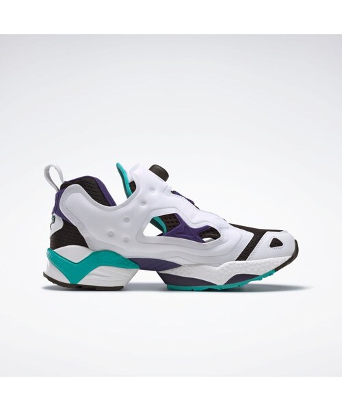Reebok（リーボック）の「インスタポンプ フューリー95 / Instapump Fury 95（シューズ・フットウェアホワイト/オレンジフレア/インフューズドライラック(GX9430)/コアブラック/クラシックティール/ボールドパープル(GX9431)/フットウェアホワイト/ピュアグレー/フットウェアホワイト(GX9432)/コアブラック/フットウェアホワイト/コアブラック(GX9433)/フットウェアホワイト/ベクターレッド/ベクターブルー(GY1631)/アラバスター/フットウェアホワイト/モダンベージュ(GZ2185)）」の13枚目の写真