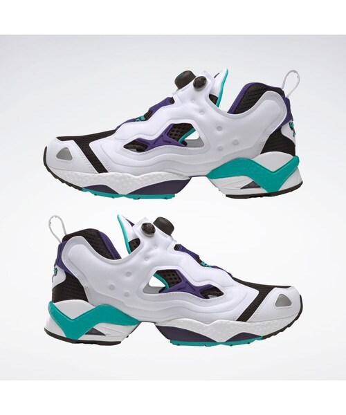 Reebok（リーボック）の「インスタポンプ フューリー95 / Instapump Fury 95（シューズ・フットウェアホワイト/オレンジフレア/インフューズドライラック(GX9430)/コアブラック/クラシックティール/ボールドパープル(GX9431)/フットウェアホワイト/ピュアグレー/フットウェアホワイト(GX9432)/コアブラック/フットウェアホワイト/コアブラック(GX9433)/フットウェアホワイト/ベクターレッド/ベクターブルー(GY1631)/アラバスター/フットウェアホワイト/モダンベージュ(GZ2185)）」の20枚目の写真