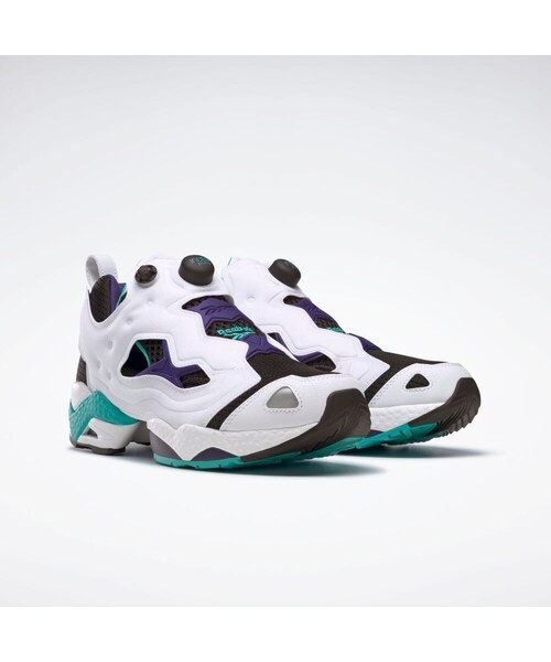 Reebok（リーボック）の「インスタポンプ フューリー95 / Instapump Fury 95（シューズ・フットウェアホワイト/オレンジフレア/インフューズドライラック(GX9430)/コアブラック/クラシックティール/ボールドパープル(GX9431)/フットウェアホワイト/ピュアグレー/フットウェアホワイト(GX9432)/コアブラック/フットウェアホワイト/コアブラック(GX9433)/フットウェアホワイト/ベクターレッド/ベクターブルー(GY1631)/アラバスター/フットウェアホワイト/モダンベージュ(GZ2185)）」の14枚目の写真