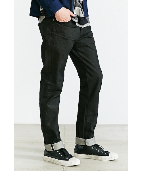 Lee（リー）の「Lee 101B-15 Gunsmoke Straight Selvedge Jean（デニムパンツ・メンズ・BLACK・29/30/31/32/33/34/36）」の4枚目の写真