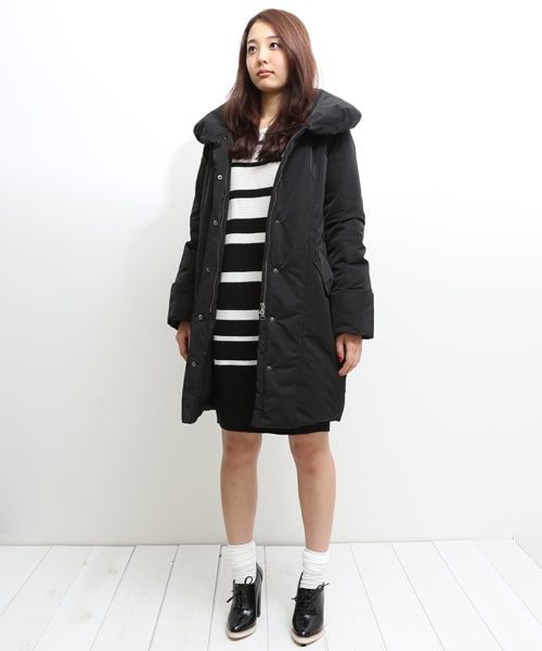 STUDIOUS（ステュディオス）の「コクーンダウンコート BLK（）」 - WEAR