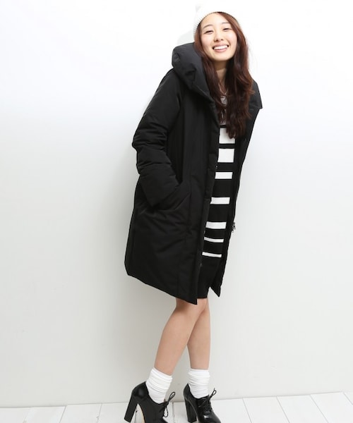 STUDIOUS（ステュディオス）の「コクーンダウンコート BLK（）」 - WEAR