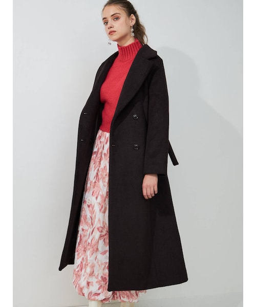 【美品】MERCURYDUO バックフレアロングコート MERCURYDUO（マーキュリーデュオ）の「バックフレアロングコート