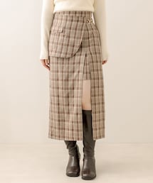 OLIVE des OLIVE | ２WAYラップスリットスカート(スカート)