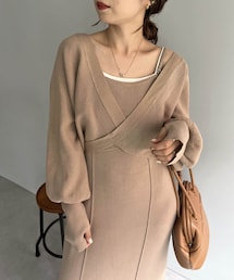 CAPRICIEUX LE'MAGE | ＜セットアイテム＞ボレロSETニットキャミワンピース(ワンピース)