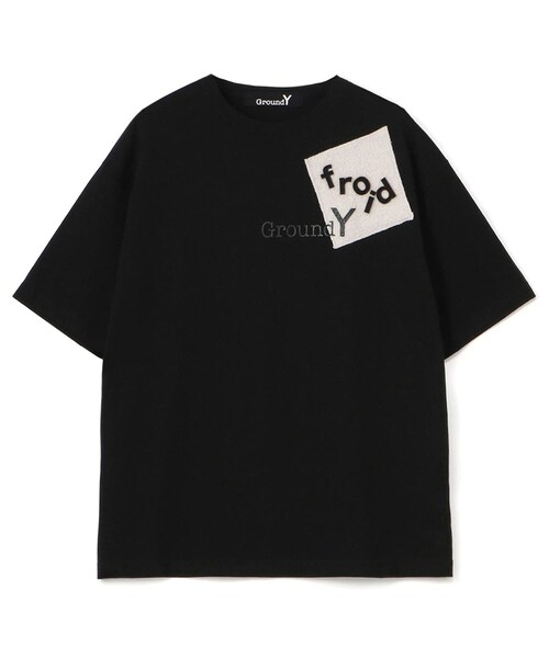 Ground Y（グラウンドワイ）の「PATCHWORK CUT B（Tシャツ/カットソー・メンズ・WHT/BLK・4）」の2枚目の写真