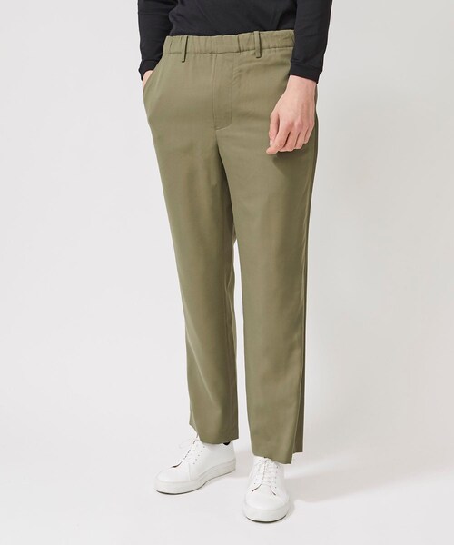 THEE（シー）の「straight easy pants（その他パンツ・メンズ・BLK/GRN・1/2）」の2枚目の写真