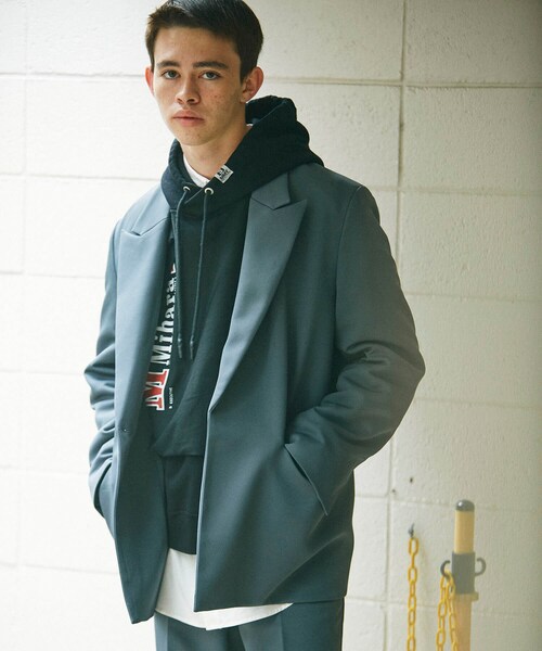 Name.(ネーム)の「STUDIOUS別注 MATELASSE TWILL TAILORED JACKET(その他アウター・メンズ・GRY/BLK・0/1/2)」の2枚目の写真