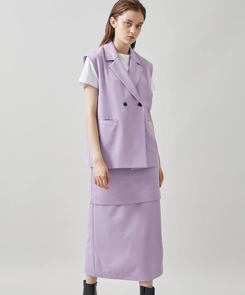 Ameri vintage TIGHT TIERED SKIRT セットアップ Ameri（アメリ）の「TIGHT TIERED SKIRT SET UP（セットアップ）」 - WEAR