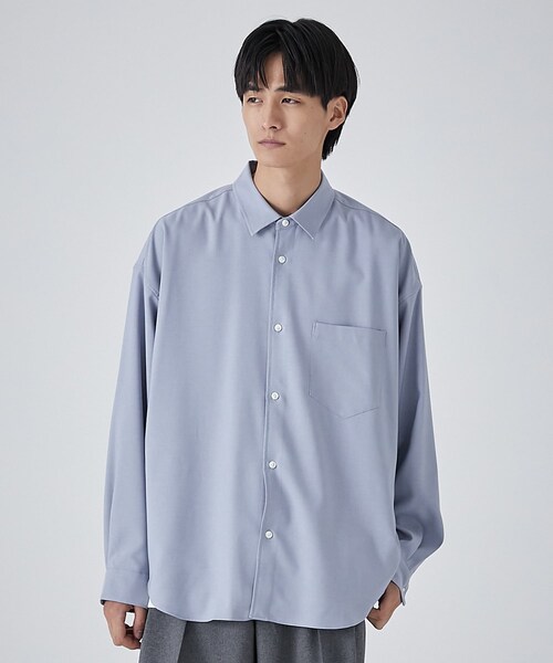【新品タグ付き】コンフォートリラックスシャツ サックス 2 PUBLIC TOKYO（パブリックトウキョウ）の「コンフォートリラックス