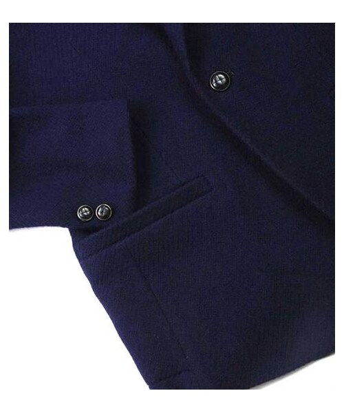 plain-me（プレインミー）の「軟呢織紋圍巾領單釦西裝外套（その他・メンズ・深灰/深藍・S/M/L）」の9枚目の写真
