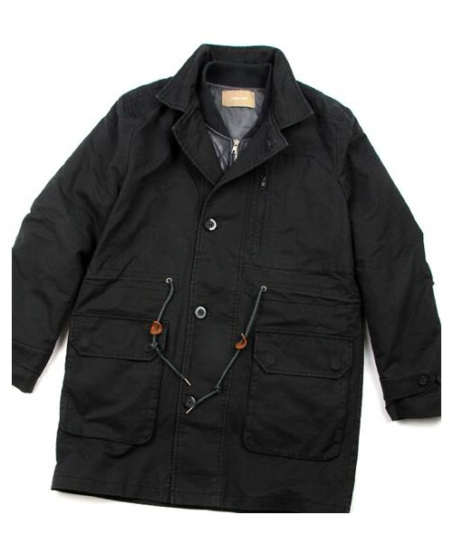 plain-me(プレインミー)の「雙件式多穿鋪棉軍外套(その他・メンズ・灰/綠・S/M/L)」の5枚目の写真