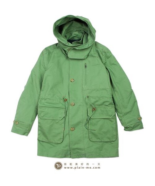 plain-me(プレインミー)の「雙件式多穿鋪棉軍外套(その他・メンズ・灰/綠・S/M/L)」の2枚目の写真
