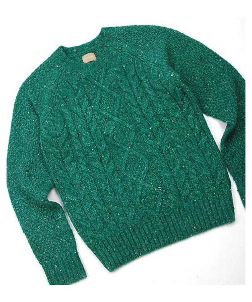 VIBGYOR（ヴィブジョー）の「麻花織紋圓領毛衣（その他・メンズ・灰/酒紅/綠・S/M/L）」の8枚目の写真