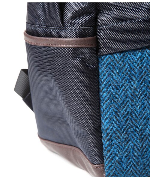 JUNRED（ジュンレッド）の「【Harris Tweed×JUNRed】バックパック（バッグ・メンズ・ブラック/ネイビー・F）」の7枚目の写真