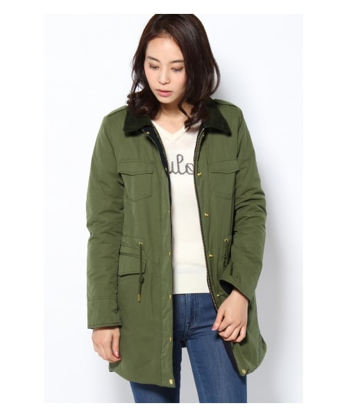 B.C STOCK(ベーセーストック)の「9 リバーシブルキルトコート(その他コート・レディース・ブラック/カーキ・38/40)」の2枚目の写真