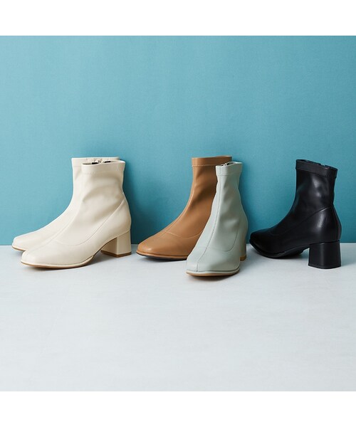 ORiental TRaffic（オリエンタルトラフィック）の「オーバースクエアトゥストレッチブーツ/WEB先行予約 8月下旬発売予定/21416（シューズ・レディース・ブラック/ブルー/キャメル/ホワイト・SS/S/M/L/LL/3L）」の20枚目の写真