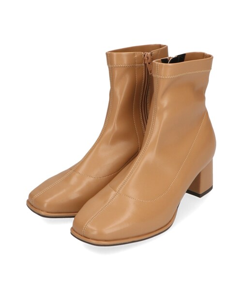 ORiental TRaffic（オリエンタルトラフィック）の「オーバースクエアトゥストレッチブーツ/WEB先行予約 8月下旬発売予定/21416（シューズ・レディース・ブラック/ブルー/キャメル/ホワイト・SS/S/M/L/LL/3L）」の3枚目の写真