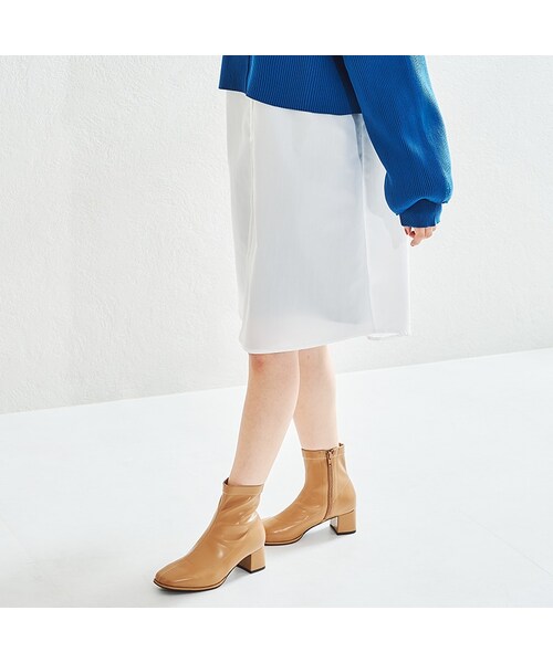 ORiental TRaffic（オリエンタルトラフィック）の「オーバースクエアトゥストレッチブーツ/WEB先行予約 8月下旬発売予定/21416（シューズ・レディース・ブラック/ブルー/キャメル/ホワイト・SS/S/M/L/LL/3L）」の15枚目の写真