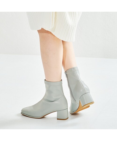 ORiental TRaffic（オリエンタルトラフィック）の「オーバースクエアトゥストレッチブーツ/WEB先行予約 8月下旬発売予定/21416（シューズ・レディース・ブラック/ブルー/キャメル/ホワイト・SS/S/M/L/LL/3L）」の14枚目の写真