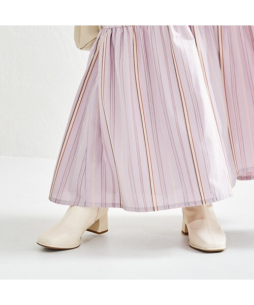 ORiental TRaffic（オリエンタルトラフィック）の「オーバースクエアトゥストレッチブーツ/WEB先行予約 8月下旬発売予定/21416（シューズ・レディース・ブラック/ブルー/キャメル/ホワイト・SS/S/M/L/LL/3L）」の19枚目の写真