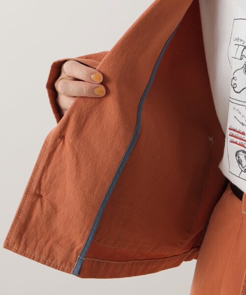 DOUBLE NAME（ダブルネーム）の「2つボタンショート丈ジャケット（ジャケット/アウター・レディース・クロ/カーキ/テラコッタ・FREE）」の17枚目の写真