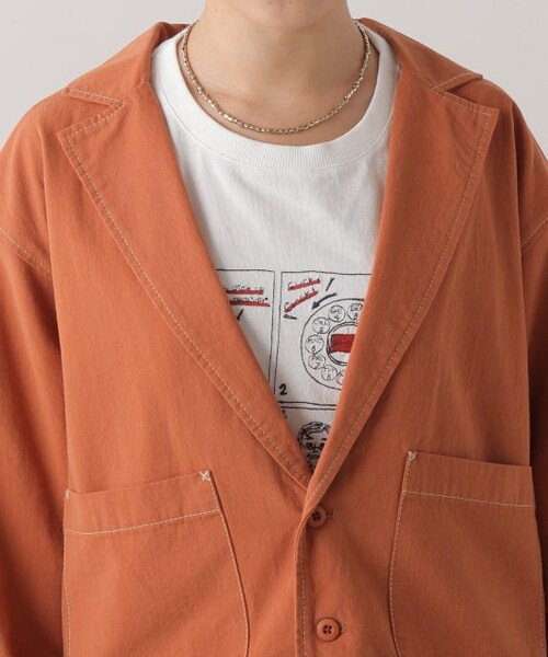 DOUBLE NAME（ダブルネーム）の「2つボタンショート丈ジャケット（ジャケット/アウター・レディース・クロ/カーキ/テラコッタ・FREE）」の12枚目の写真