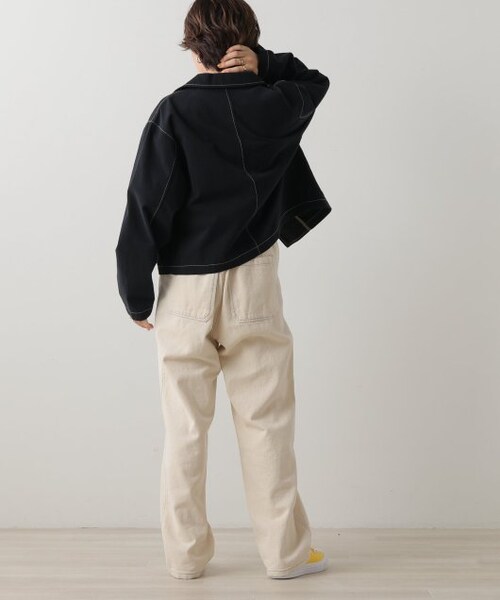 DOUBLE NAME（ダブルネーム）の「2つボタンショート丈ジャケット（ジャケット/アウター・レディース・クロ/カーキ/テラコッタ・FREE）」の21枚目の写真