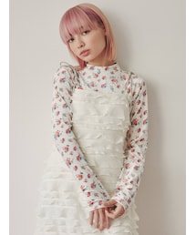 merry jenny | floral ベロアTOPS(Tシャツ/カットソー)