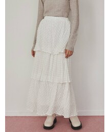 merry jenny | checkシアーテイアードスカート(スカート)