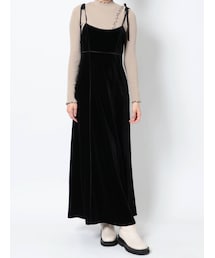 merry jenny | ribbonベロアキャミワンピース(ワンピース)