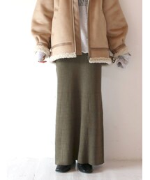 Ungrid | リブ編みマーメイドスカート(スカート)