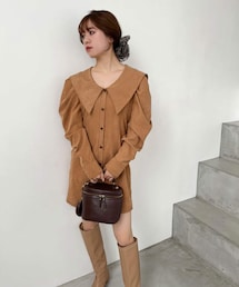 one after another NICE CLAUP | ミニシャツワンピ(ワンピース)