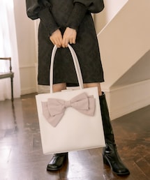 OLIVE des OLIVE | フェイクレザーリボントート(トートバッグ)
