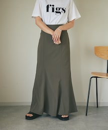 un dix cors（アンディコール）の「《予約》【女性らしい美シルエット】無地ロングマーメイドスカート（スカート）」