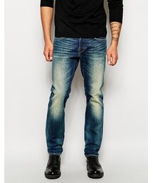 EDWIN | Edwin Jeans ED-55 Relaxed Tapered Fit Compact Indigo Shore Mid Wash - Blue(デニムパンツ)
