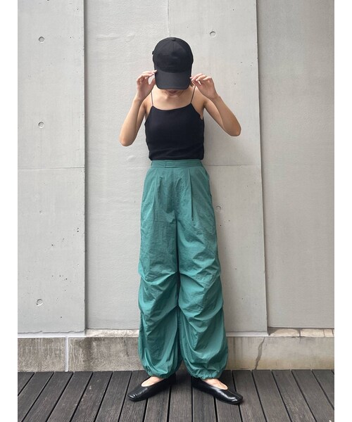 Ungrid(アングリッド)の「【WEB限定】ナイロンドロストパンツ(パンツ・オレンジ/ピンク/チャコールグレー/グリーン/パープル・F)」の21枚目の写真
