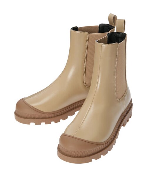 Green　Parks（グリーンパークス）の「トウキャップサイドゴアブーツ（シューズ・ブラック/ベージュ/エクリュ・XS/S/M/L/XL）」の11枚目の写真