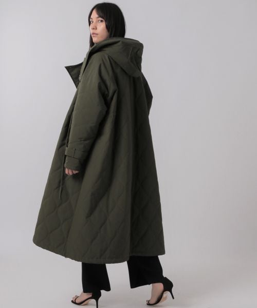 カオス Chaos ロングコート カーキ エクセレントコート ダークグリーン Chaos（カオス）の「別注キルティングコート（）」 - WEAR